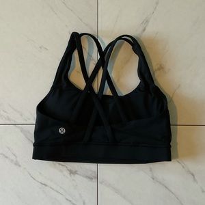 Black Lululemon Energy Bra